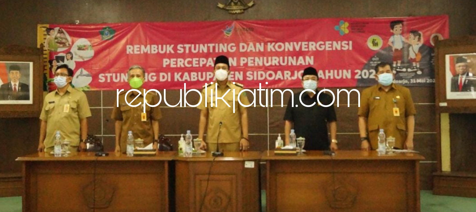 STUNTING - Bupati Sidoarjo, Ahmad Muhdlor Ali (Gus Muhdlor) meminta Sidoarjo menjadi zero stunting saat acara Rembuk Stunting di Delta Graha Sekda, Pemkab Sidoarjo, Senin (31/05/2021).