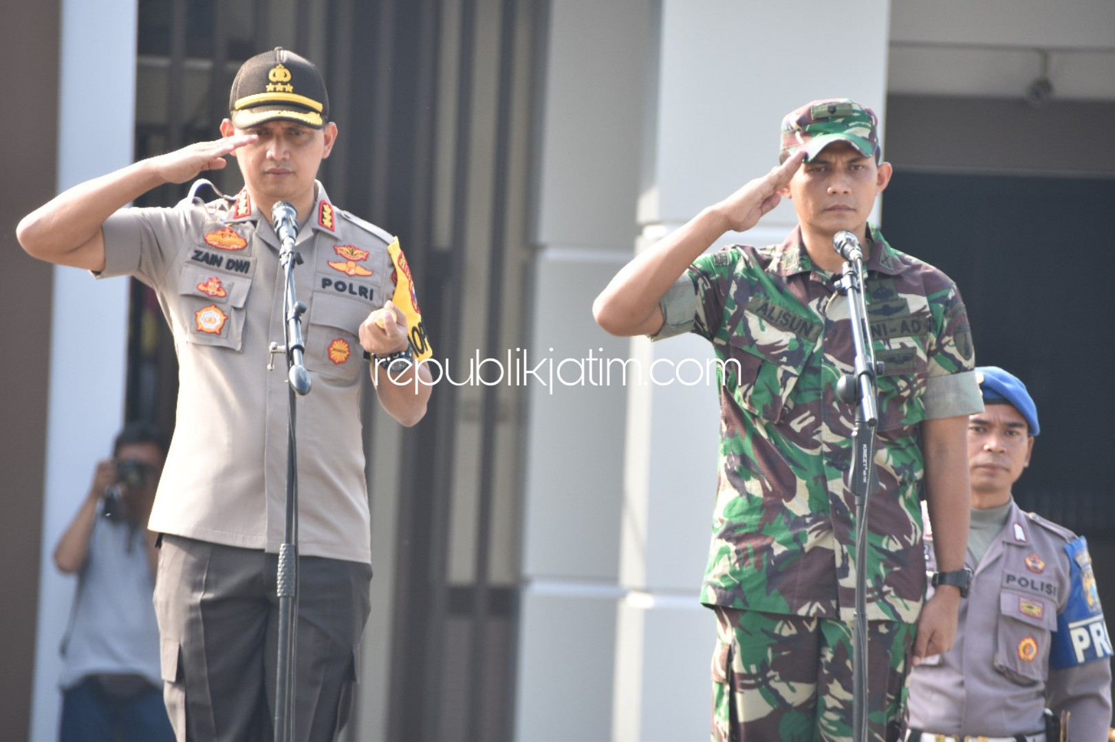 KONDUSIF - Kapolresta Sidoarjo, Kombes Pol Zain Dwi Nugroho memastikan kondisi Sidoarjo Kondusif menjelang Sidang Perselisihan Hasil Pemilu 2019, Kamis (13/06/2019).