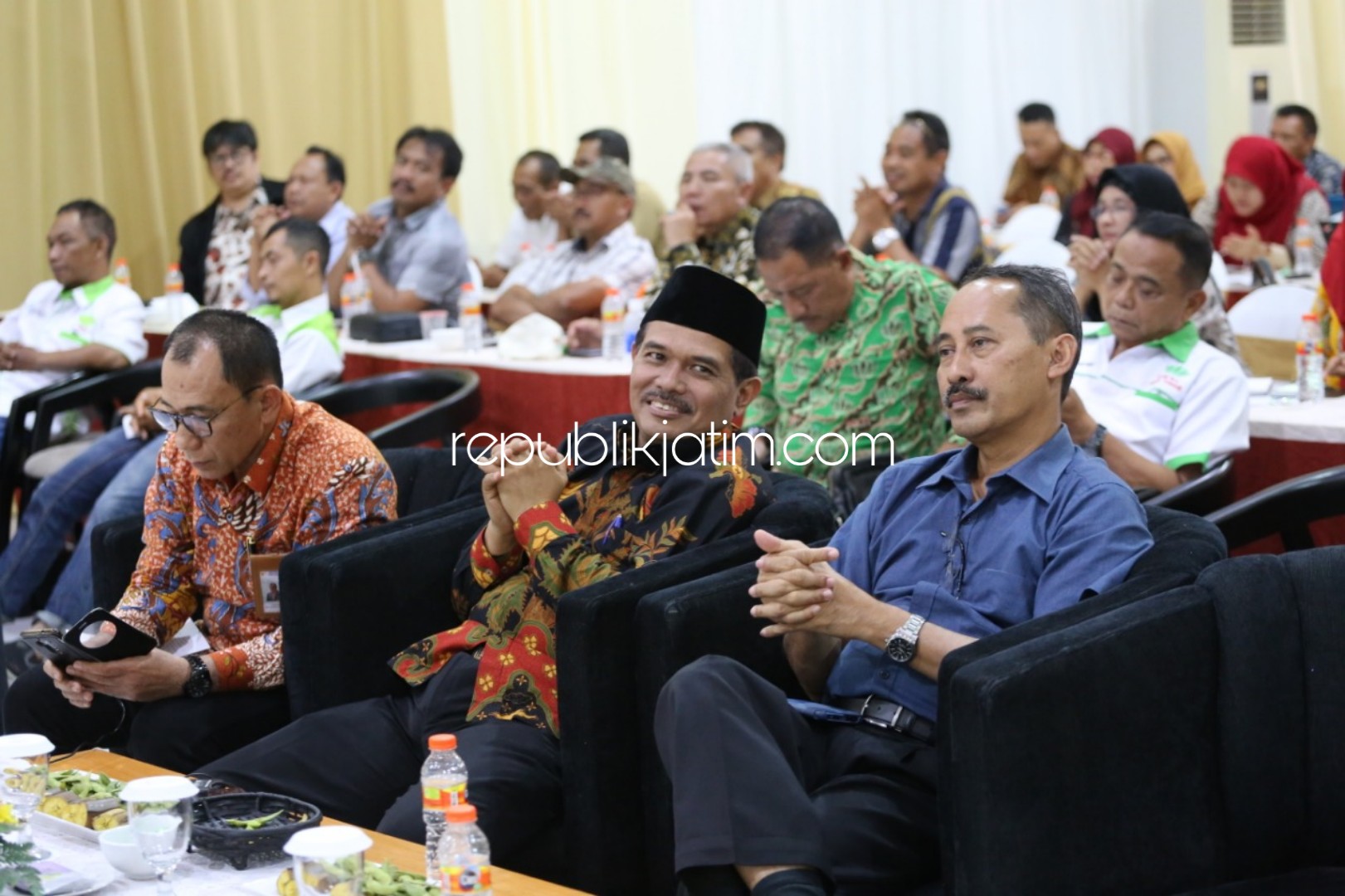 KUNJUNGAN - Direktur Jenderal (Dirjen) Hortikultura, Kementerian Pertanian (Kementan), Suwandi menghadiri Pertemuan Koordinasi Pemasaran Produk Hortikultura di kawasan perdagangan Suncity Biz, Arteri Porong, Sidoarjo, Senin (15/07/2019).