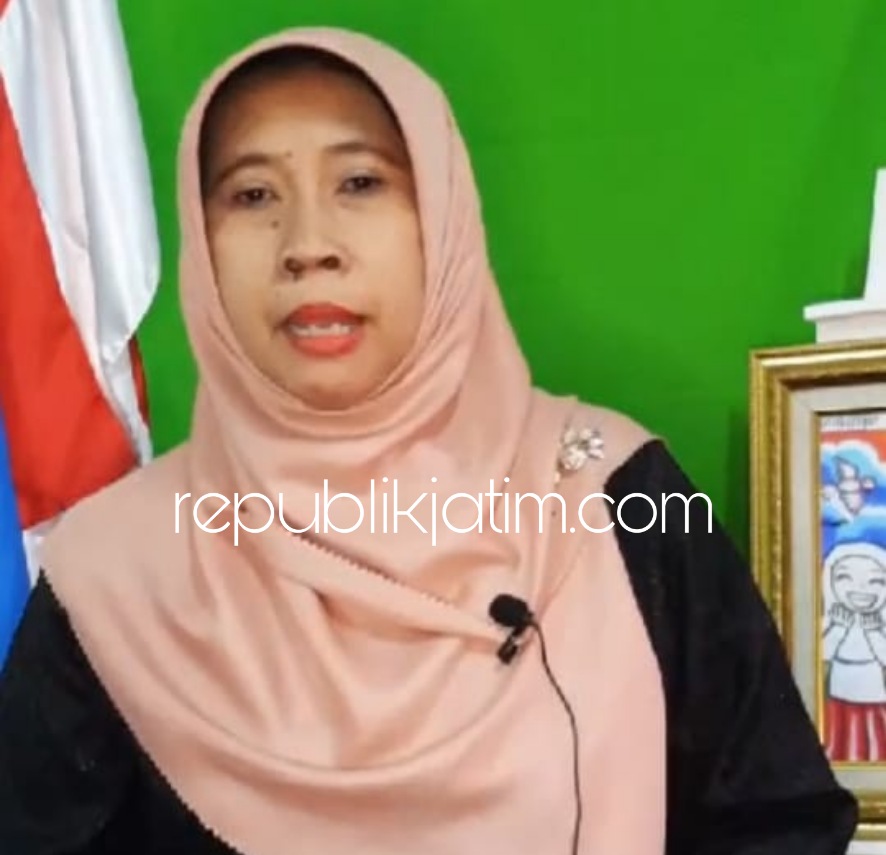 PERINGATAN - Para guru maupun siswa dan siswi SD Al Muslim Wadungasri, Kecamatan Waru, Sidoarjo memperingati Tahun Baru 1442 Hijriyah secara virtual, Rabu (19/08/2020).