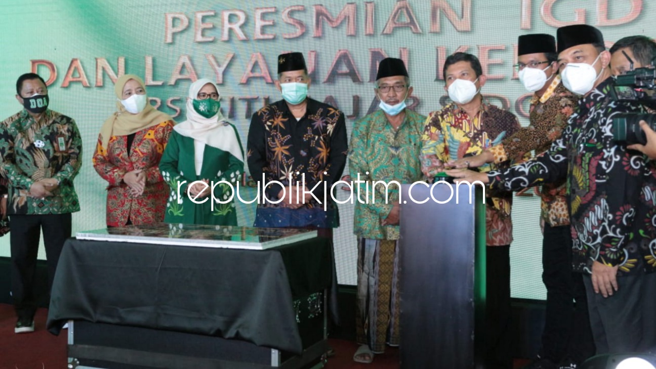 PENTAHELIX - Bupati Sidoarjo, Ahmad Muhdlor Ali (Gus Muhdlor) memaparkan konsep pentahelix saat menghadiri peresmian IGD Modern dan layanan Kemoterapi RSI Siti Hajar, Sidoarjo, Selasa (28/09/2021).