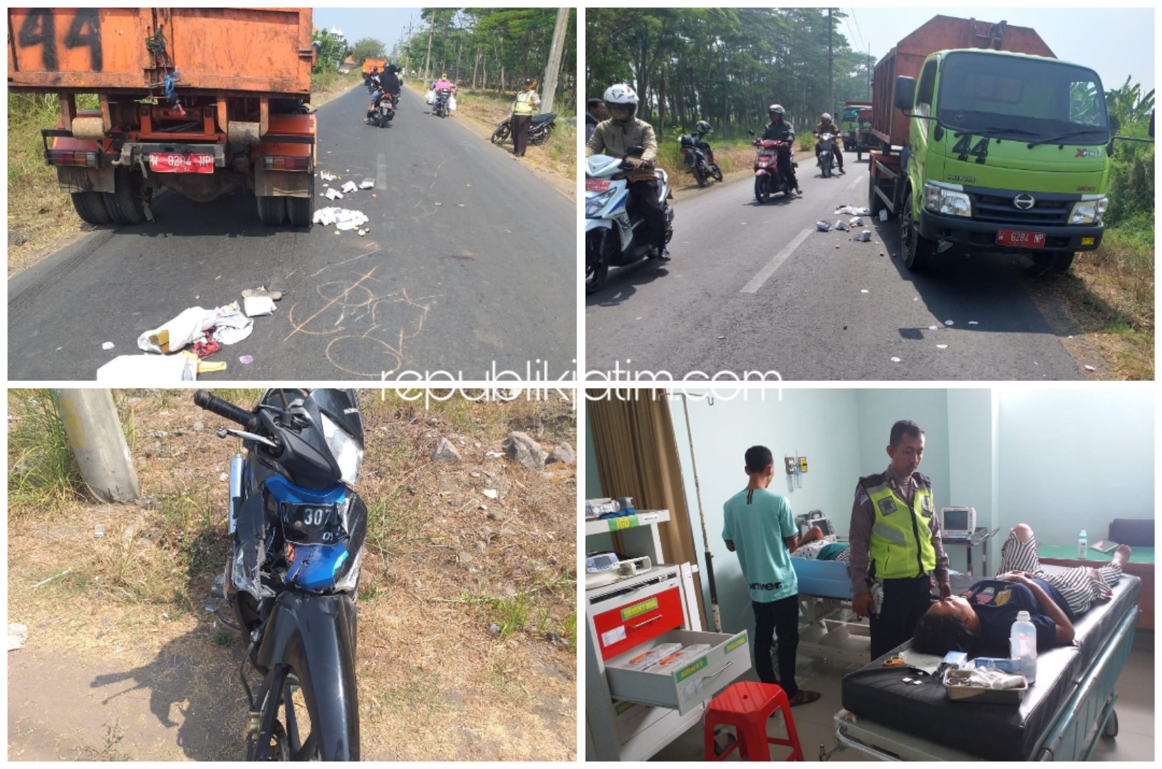 MENINGGAL - Anindita Keisa Azahra (3) balita asal Dusun/Desa Panggreh, Kecamatan Jabon, Sidoarjo akhirnya meninggal dunia usai disambar truk sampah bernopol W 8284 NP yang dikemudikan M Sulkhan (37) di JL Raya Desa Pejarakan, Jabon, Selasa (29/10/2019).