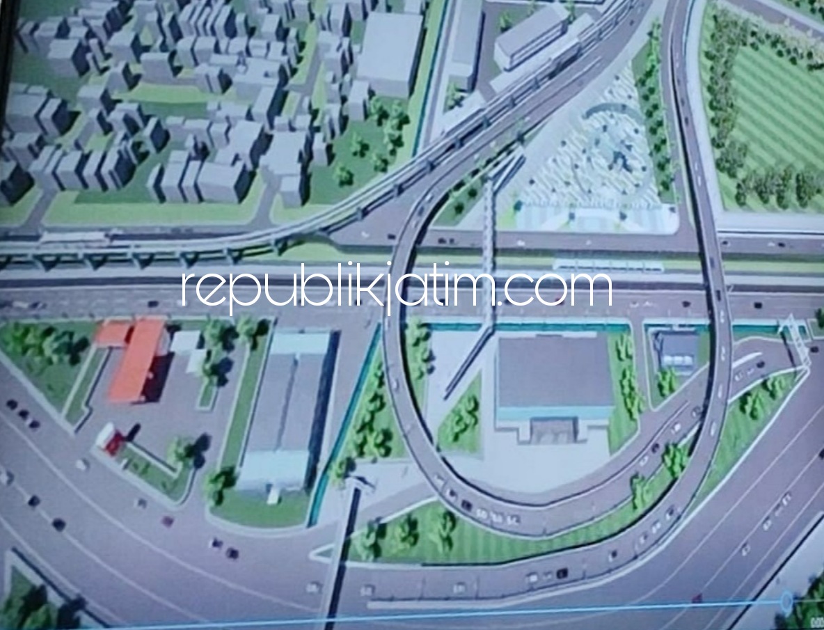 TARGETKAN - Bupati Sidoarjo, Ahmad Muhdlor Ali menargetkan proses hibah lahan seluas sekitar 1,2 hektar diupayakan selesai Tahun 2022 karena 80 persen lahan yang akan dibangun Flyover Aloha tanah milik TNI AL.