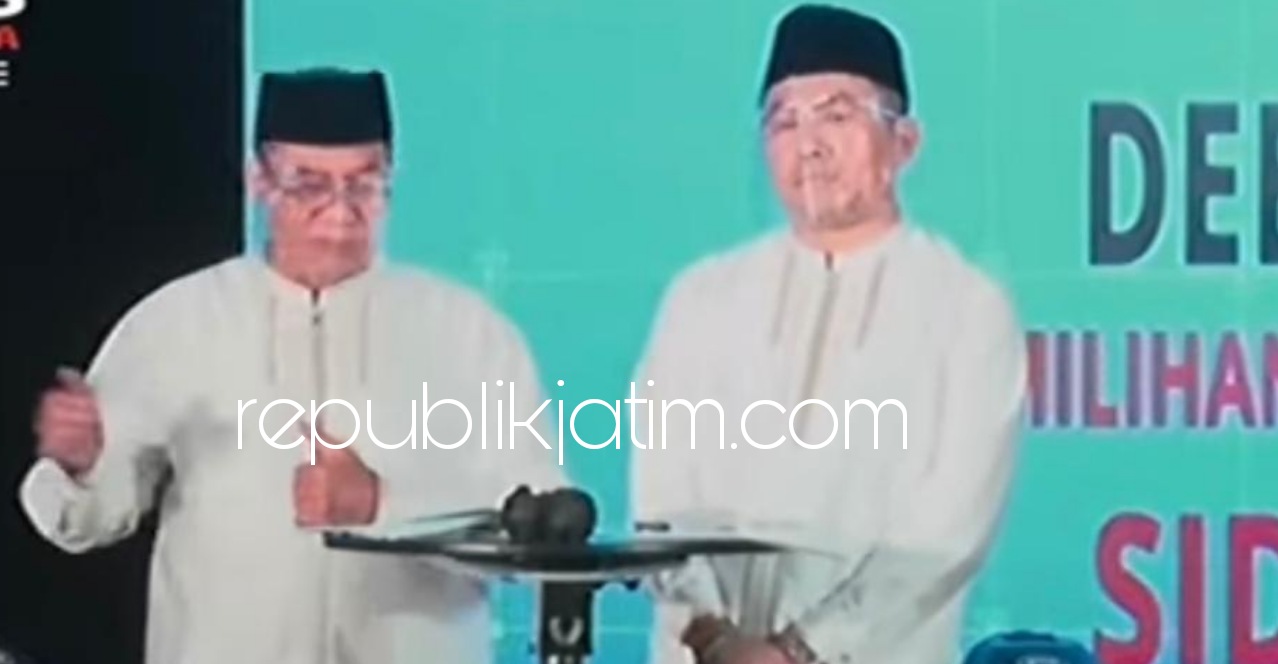 UNGGUL - Paslon BHS - Taufiq kembali unggul dalam debat kandidat terakhir yang diselenggarakan KPU Sidoarjo di Aston Hotel KNV Sidoarjo, Selasa (01/12/2020) malam.
