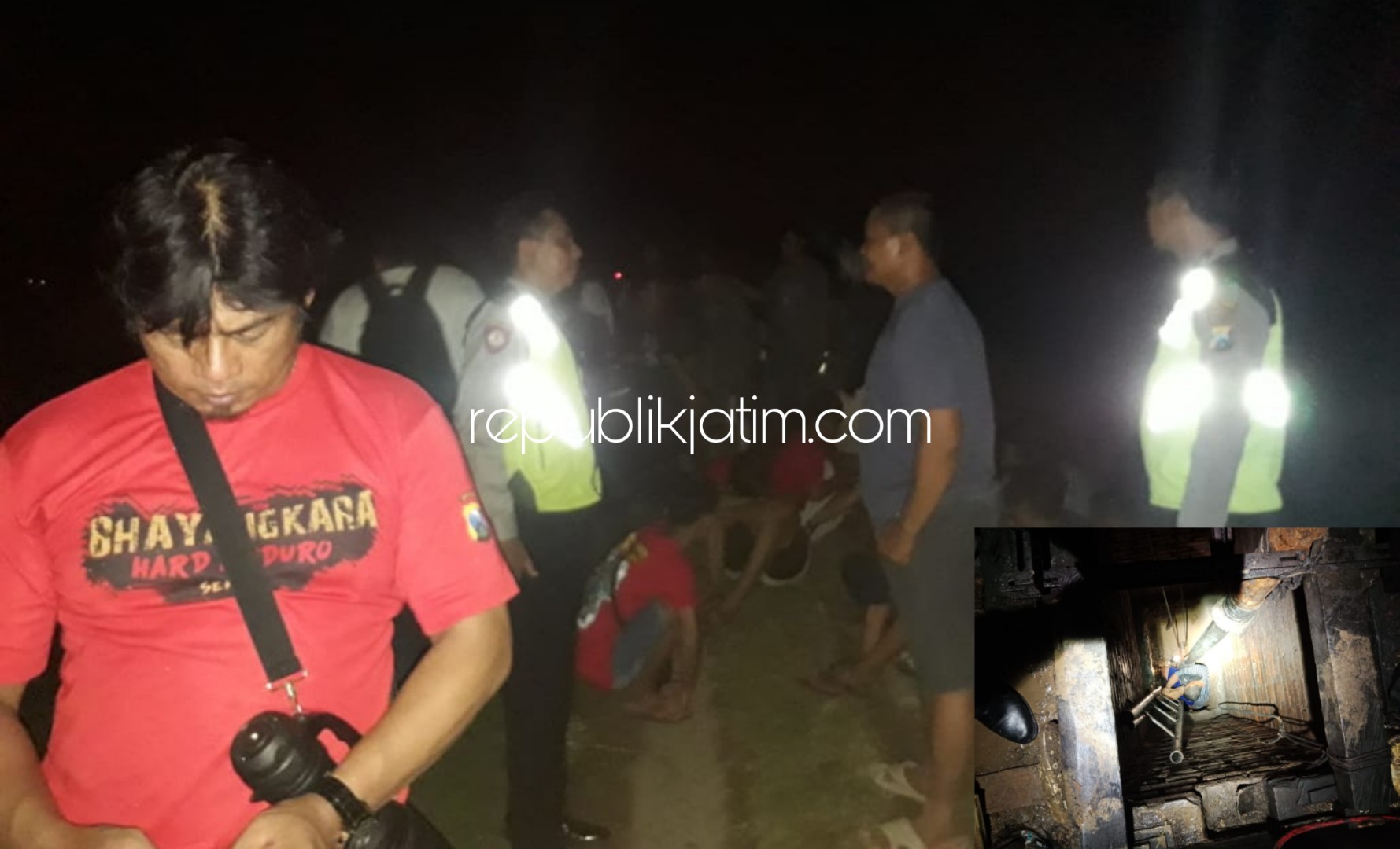 TEWAS - Sukarlan (50) yang datang ke sawah bersama istrinya meninggal dunia saat hendak menyalakan diesel di dalam lubang sumur sawahnya, Sabtu (28/12/2019) malam.