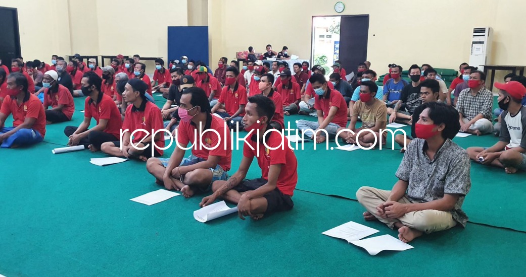 UJI KLINIS - Kemenkumham Jatim mendukung program mempercepat proses uji klinis vaksin merah putih agar bisa segera berstatus siap edar dengan menyiapkan 400 relawan, Minggu (20/03/2022).