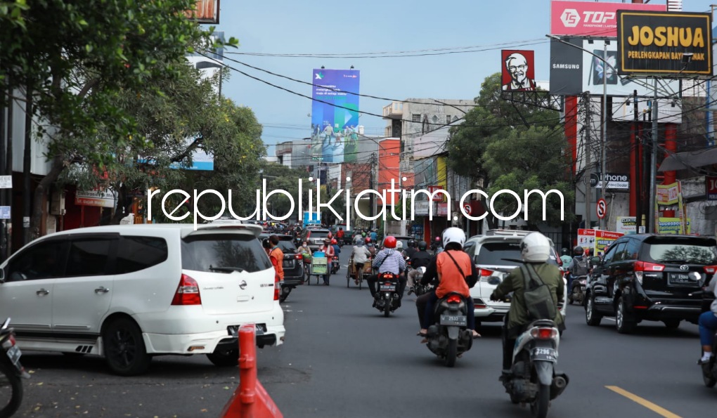 JL Gajahmada - Suasana JL Gajahmada yang bakal digunakan acara Gajah Mada Street Night Sidoarjo Tempo Doeloe bakal ditutup total 9 April 2022 besok, Rabu (06/04/2022).