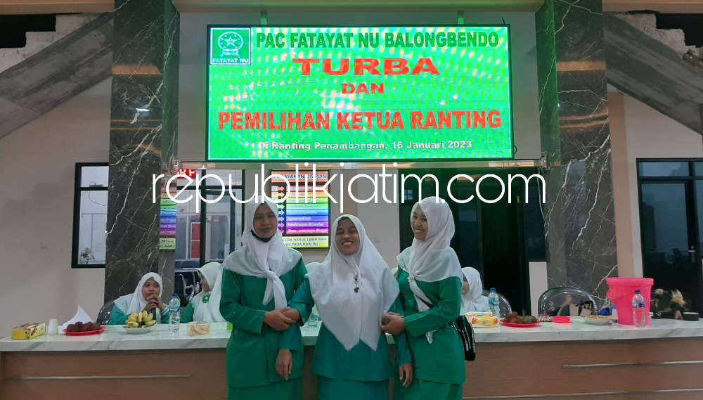 TERPILIH - Prosesi pemilihan Ketua Fatayat NU Ranting Penambangan, Kecamatan Balongbendo yang menghasilkan Siti Kholifah sebagai ketua baru usai pemilihan di balai desa setempat, Senin (16/01/2023).