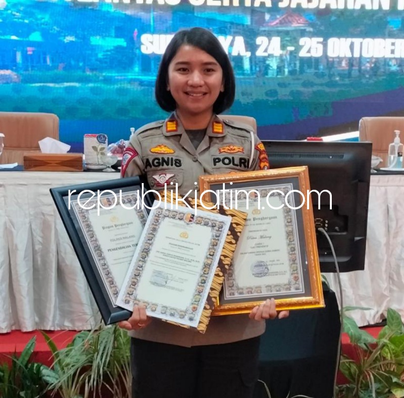 PRESTASI - AKP Agnie Juwita Manurung yang juga mantan Kapolsek Sedati, Polresta Sidoarjo menunjukkan sejumlah prestasi yang telah diraihnya dalam beberapa tahun terakhir ini. 