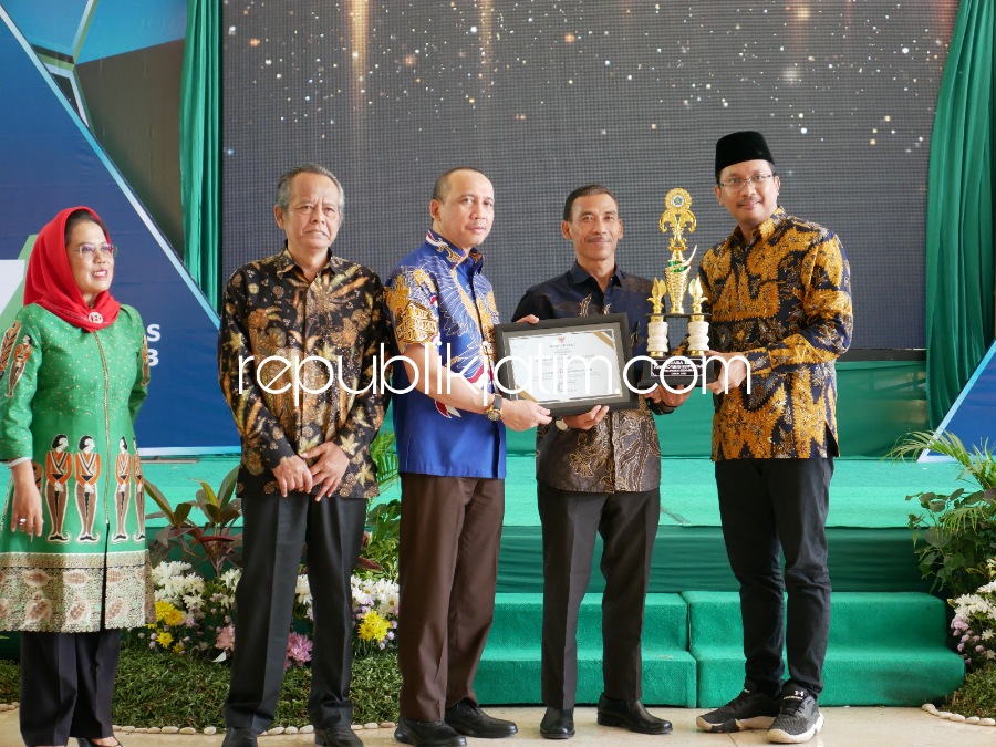 PERINGATAN - Bupati Sidoarjo Ahmad Muhdlor Ali mendorong adanya model inklusi keuangan yang adaptif dalam perkembangan zamannya saat memperingati Hari Koperasi Nasional ke 76 di Pendopo Delta Wibawa, Sidoarjo, Senin (07/08/2023).