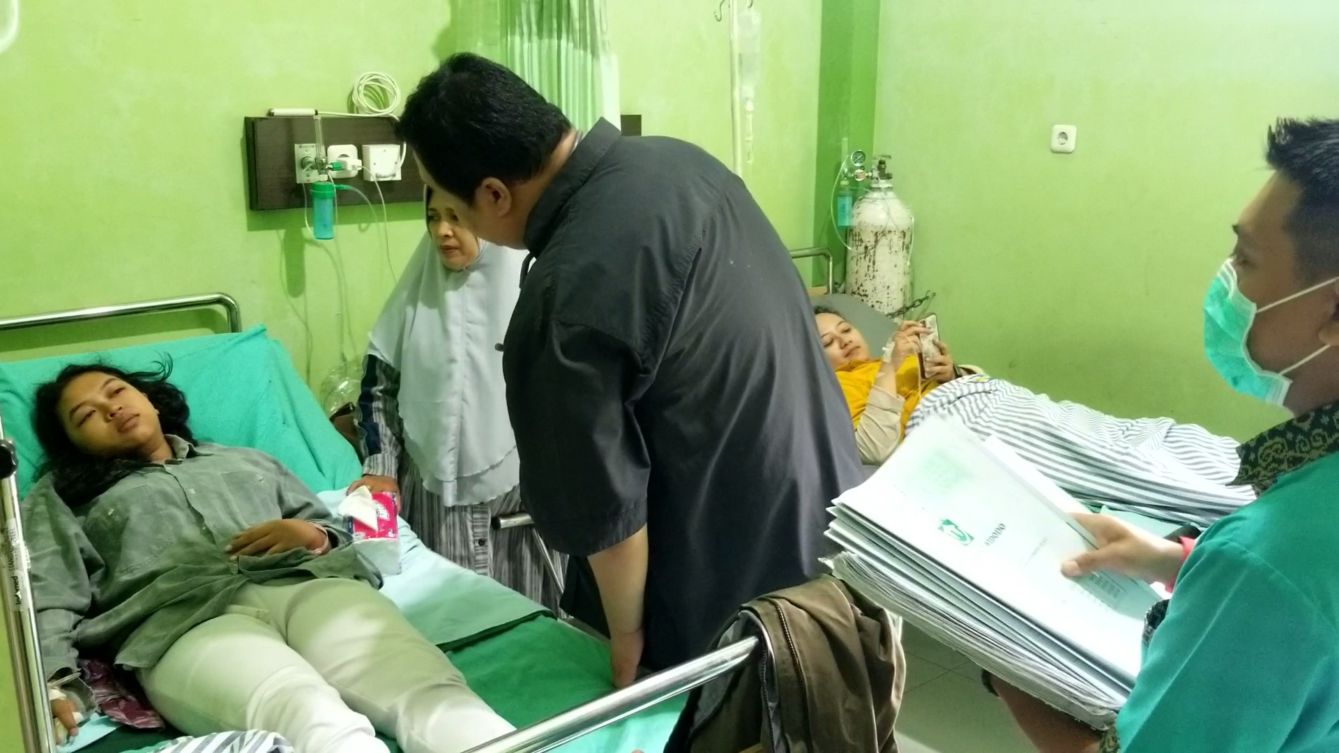 Sejumlah korban luka dari penumpang bus Pratama Putra masih dirawat di RS Widodo Ngawi