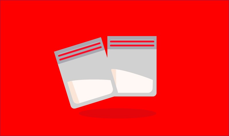 Ilustrasi paket sabu-sabu