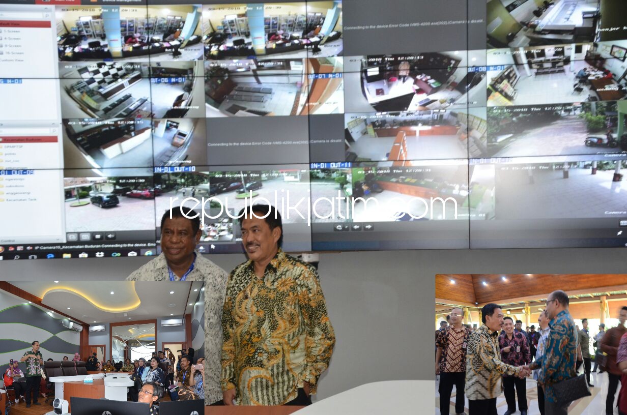 BELAJAR - Rombongan staf Kementerian Keuangan (Kemenkeu) RI belajar ke Sidoarjo dan diterima langsung Wakil Bupati Sidoarjo, Nur Ahmad Syaifuddin di pendopo Delta Wibawa, Kamis (15/03/2018).